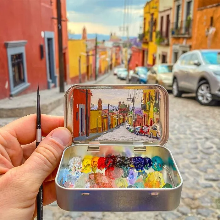 30 Altoids Tins Revived With Tiny Paintings Of Landscapes And Cityscapes By An Ohio-Based Artist (New Pics)