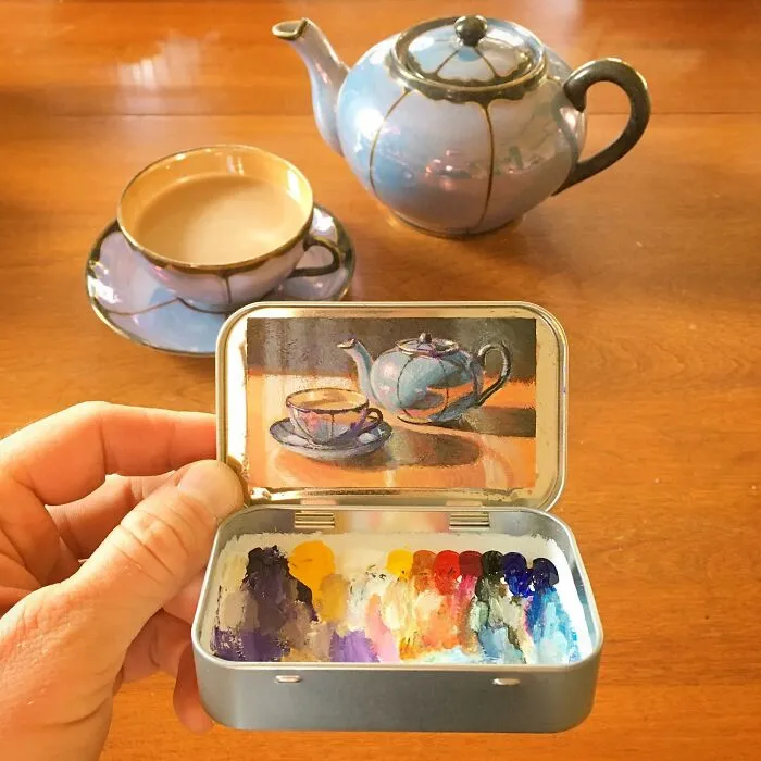 30 Altoids Tins Revived With Tiny Paintings Of Landscapes And Cityscapes By An Ohio-Based Artist (New Pics)