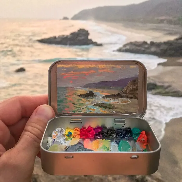 30 Altoids Tins Revived With Tiny Paintings Of Landscapes And Cityscapes By An Ohio-Based Artist (New Pics)