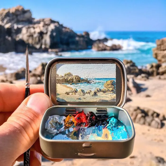 30 Altoids Tins Revived With Tiny Paintings Of Landscapes And Cityscapes By An Ohio-Based Artist (New Pics)