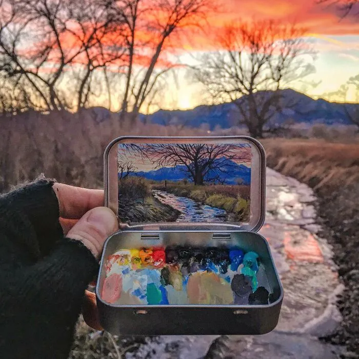 30 Altoids Tins Revived With Tiny Paintings Of Landscapes And Cityscapes By An Ohio-Based Artist (New Pics)