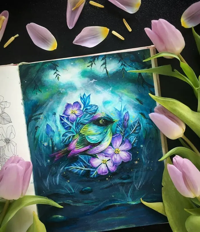 By Exploring Different Art Mediums, This Artist Creates Intricate and Vibrant Paintings (70 Pics)