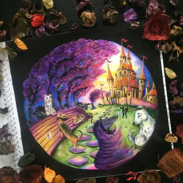 By Exploring Different Art Mediums, This Artist Creates Intricate and Vibrant Paintings (70 Pics)