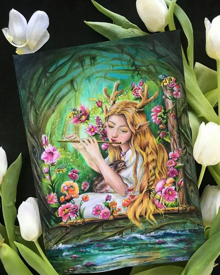 By Exploring Different Art Mediums, This Artist Creates Intricate and Vibrant Paintings (70 Pics)