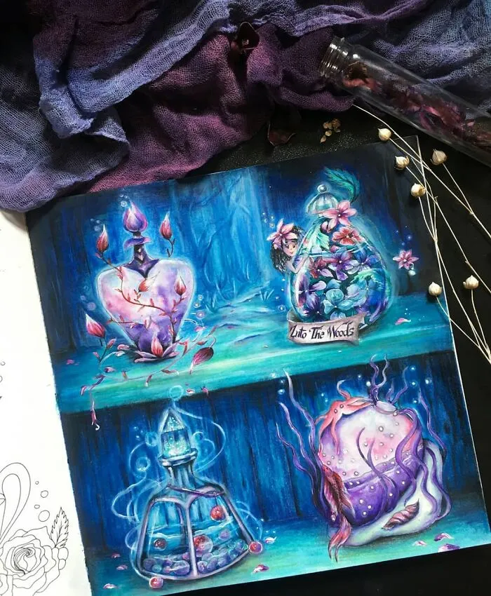 By Exploring Different Art Mediums, This Artist Creates Intricate and Vibrant Paintings (70 Pics)