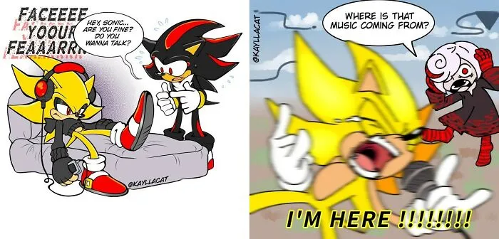 Art By @kayllacat (Both Panels Are Separate, I Combined Them To Meet The Bp Image Size Requirements)