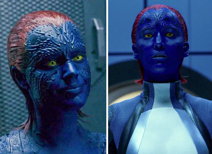 Rebecca Romijn, Jennifer Lawrence — Mystique (Raven Darkhölme)