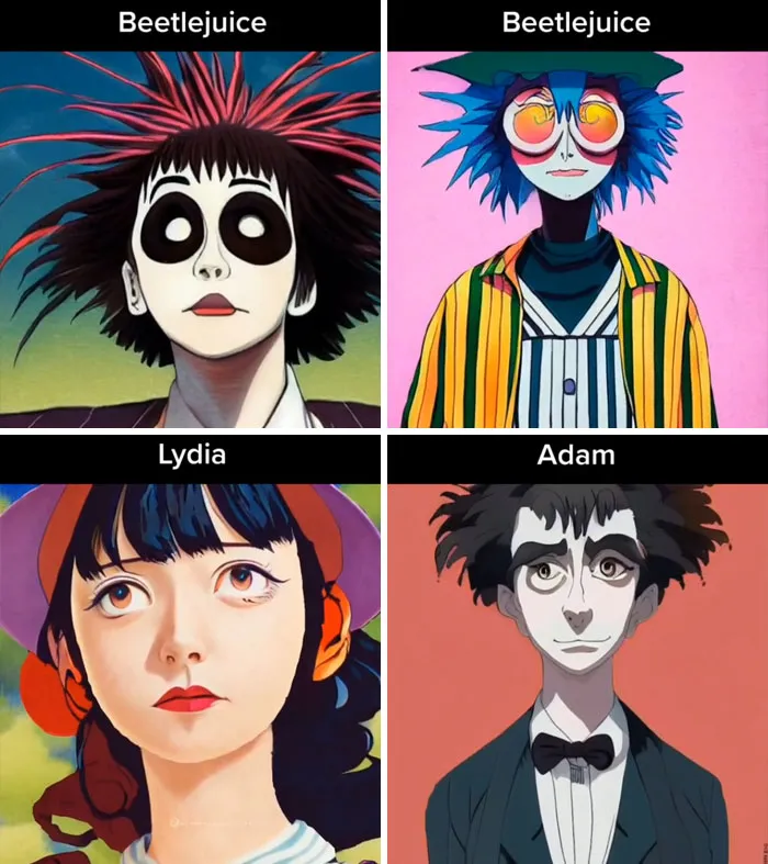Asking AI To Show "Beetlejuice" As An Anime