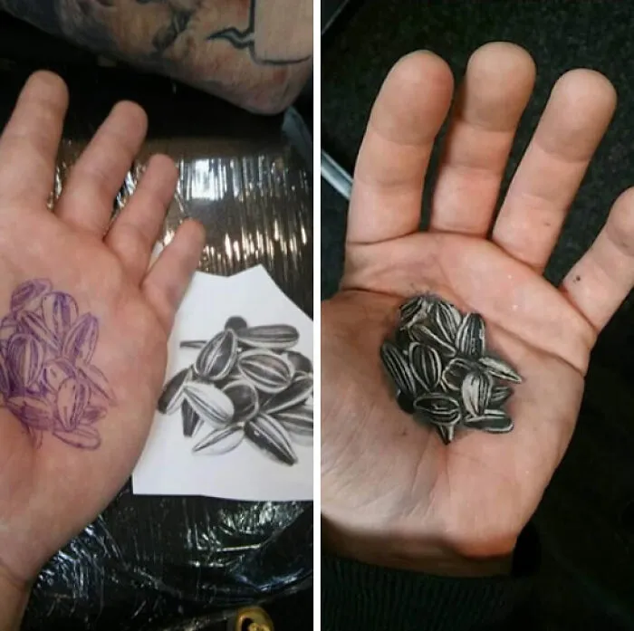 Sunflower Seeds Tattoo