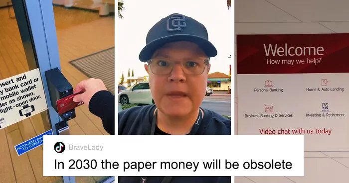 Discussion Online Ensues After Woman Shares How She Was 'Creeped Out' Visiting This Bank With No Staff And A Video Chat Option