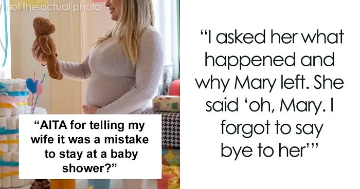 Man Asks If He's A Jerk For Calling Out Wife After She Ruined Her Friend's Baby Shower