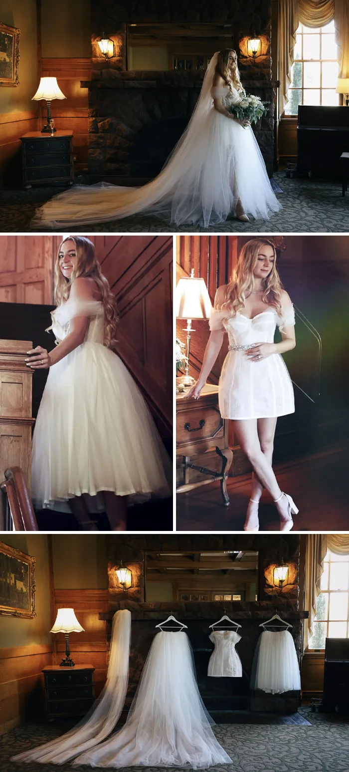 Hice un vestido de novia 3 en 1 para mi mejor amiga