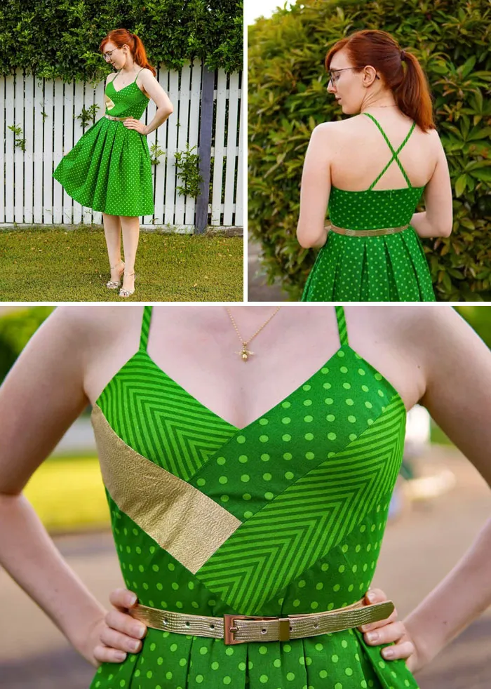 Hice mi vestido soñado para el día de San Patricio y me siento muy orgullosa del resultado