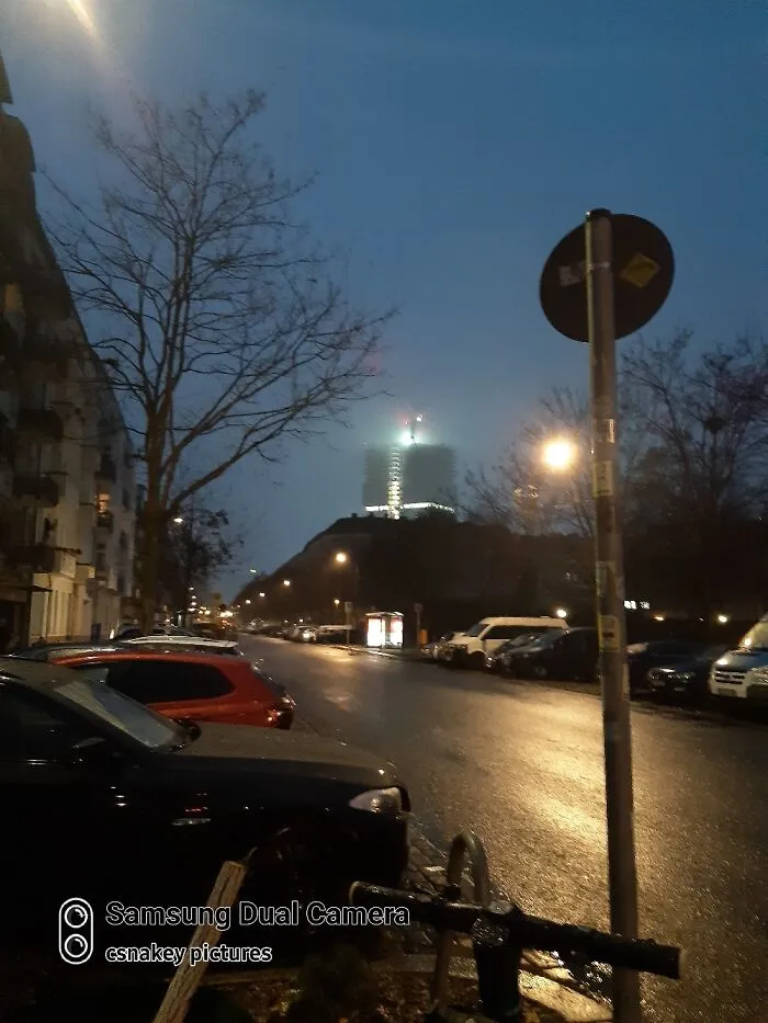 Building Of The Amazon Tower In Berlin (Taken At About 8 Am On My Way To School)