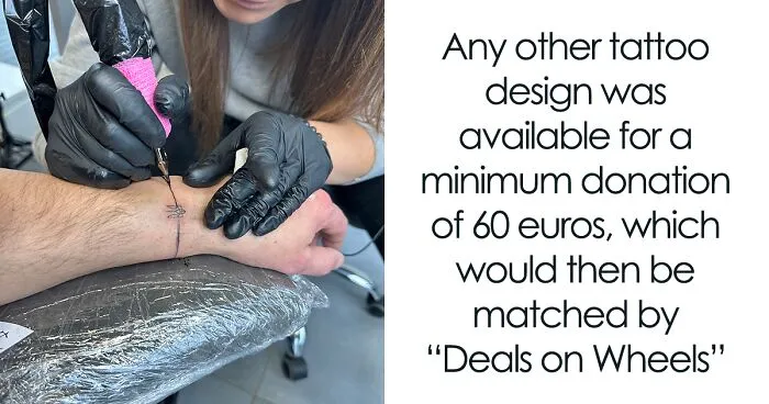 Car Dealership Got Creative For A Charity Campaign Supporting Ukraine By Hosting One-Day Tattoo Studio