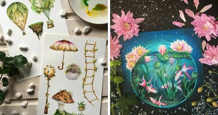 By Exploring Different Art Mediums, This Artist Creates Intricate and Vibrant Paintings (70 Pics)
