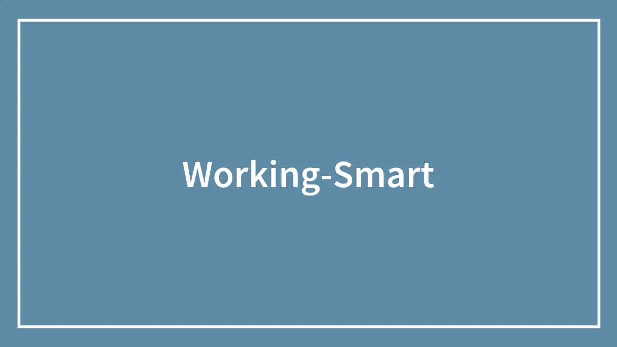 People Share 85 Instances Of Working Smart, Not Hard