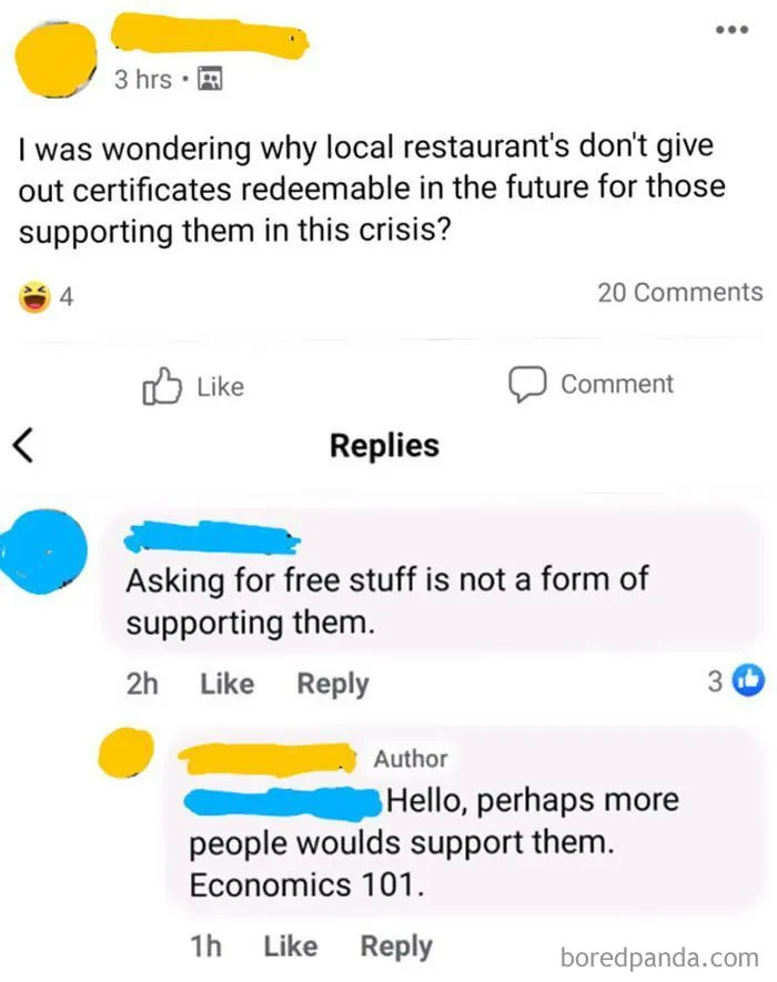 Struggling Restaurants Should Give Out Free Things As A Reward For People Who Order Food