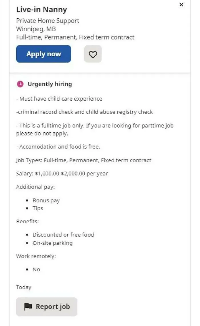 Nanny For 1-2k A Year? Awesome