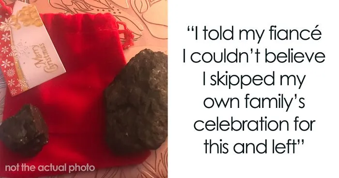Person Goes To Celebrate Christmas With Fiancé's Family For The First Time, Loses It After Getting 18 Pieces Of Coal As Gifts