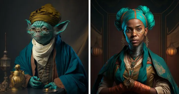 I Used AI To See What These Star Wars Characters Would Look Like In The Early 18th Century (30 Pics)