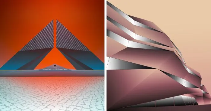 World Of Layers: I Use Layer Processing To Make A Series Of Images Related To Architecture (5 Pics)