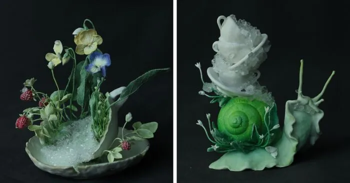 I Created A New Collection Of Fantasy  Crystallized Sculptures