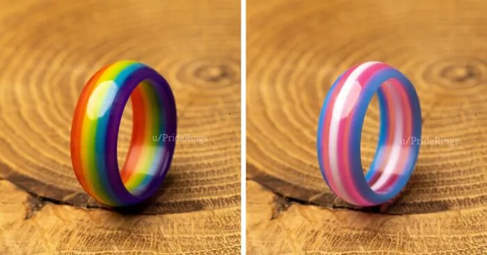 I Manually Make These Pride-Themed Rings (10 Pics)