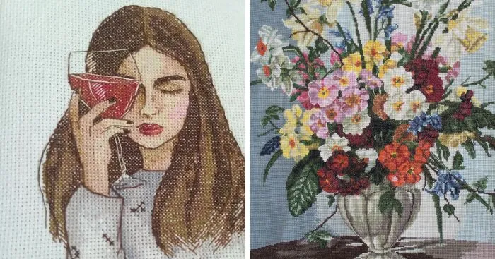 I Made This Cross Stitch Art As A Home Decoration (4 Pics)