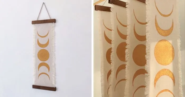 This Is How I Make Wall Hangings With Moon Phases (9 Pics)