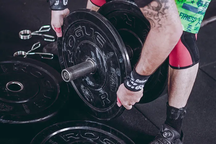 When You Go To They Gym And Use One 50 Plate And Ten 5 Plates
