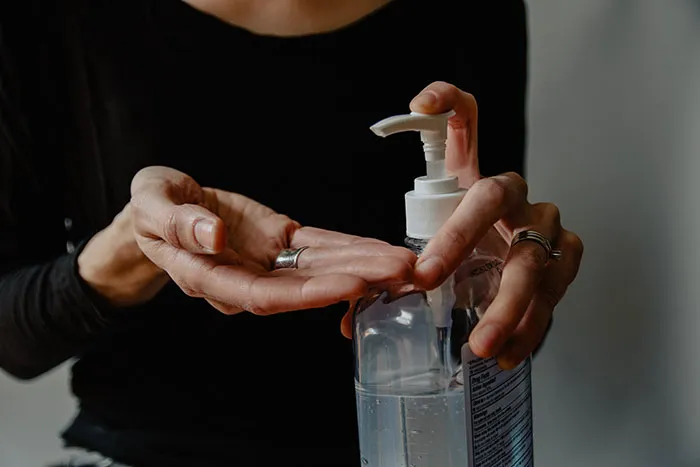 Not Using Hand Sanitizer