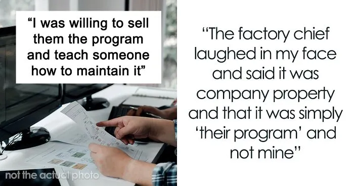 "The Factory Chief Laughed In My Face": Employee Takes Important System They Created With Them When They're Fired