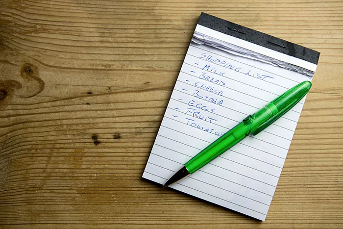 Make A List Before You Go Shopping