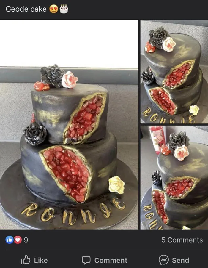 Am I Trippin? Cuz It’s Horrible To Me But She’s Very Proud Of It & Only Getting “Amazing Work” Type Comments In A Cake Decorating Group I’m In Lmao. Reminds Me Of Open Wounds, Like Gashes & Why Are The Roses So Thick & Wet
