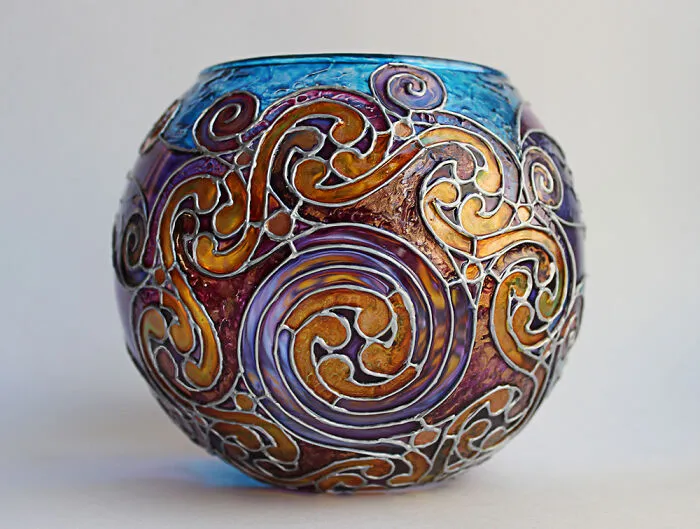 I Paint Glass Candle Holders To Look Like Galaxies (8 Pics)
