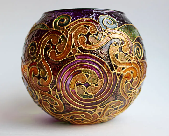 I Paint Glass Candle Holders To Look Like Galaxies (8 Pics)