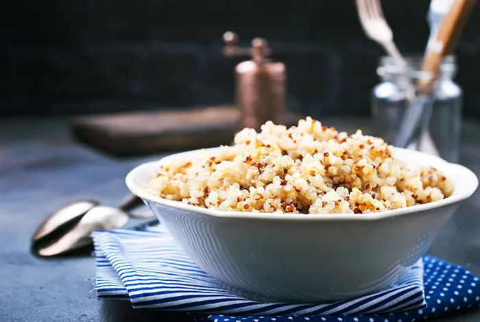 Quinoa With Garlic And Parmesan Cheese. I Could Eat That All Day Long