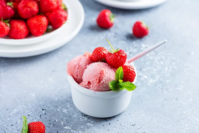 Sorbets With No Added Sugar And Stuff. Only Iced Crushed Fruits