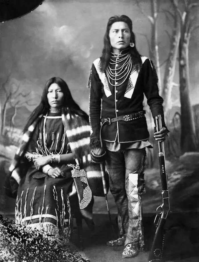Marido y mujer de las Primeras Naciones, (A. Ross, 1886)