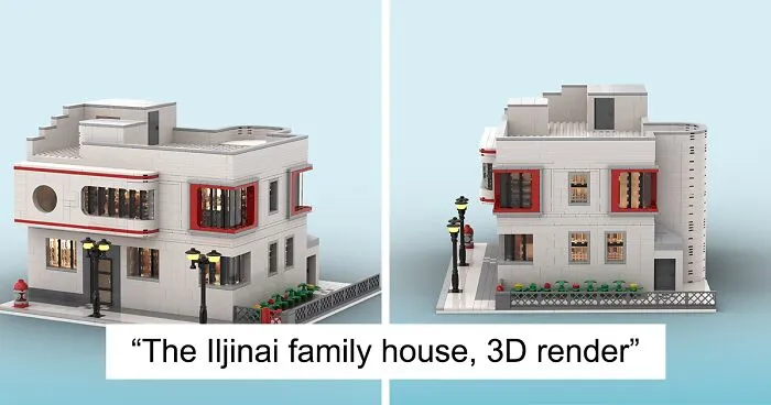 Creating LEGO Models Is My Passion, Therefore I Decided Recreate One Of The Most Iconic Buildings In Lithuania From LEGO Bricks – The Iljinai Family House