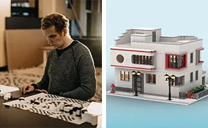 Creating LEGO Models Is My Passion, Therefore I Decided Recreate One Of The Most Iconic Buildings In Lithuania From LEGO Bricks – The Iljinai Family House