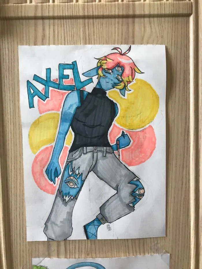 A Monster Oc From A Youtube Art Challenge