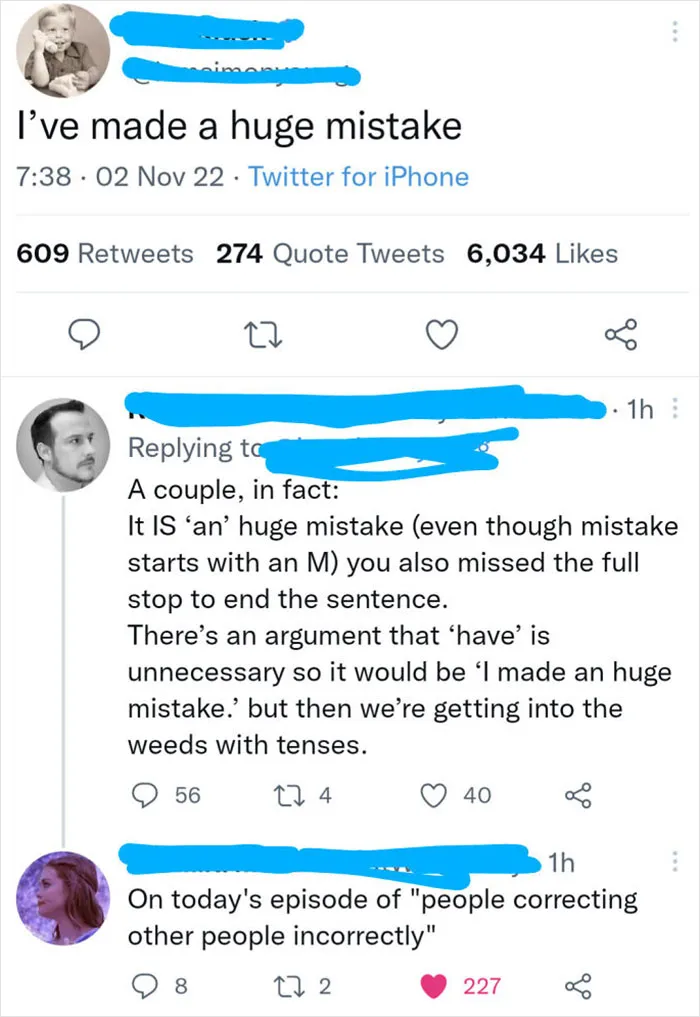 An Mistake
