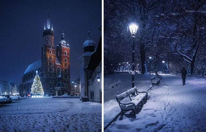 Here's A Glimpse Into A Snowy Journey Throughout The Medieval Town Of Krakow, Captured With My Camera Lens (14 Pics)
