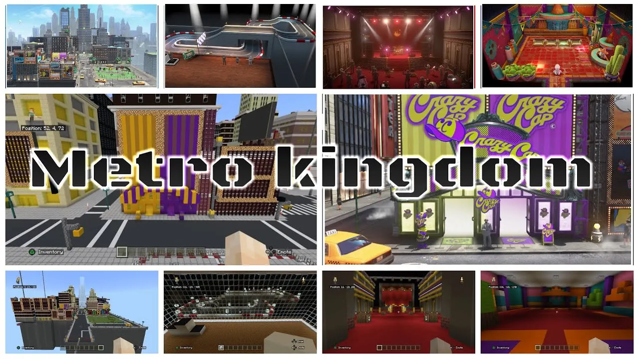 (Minecraft) Super Mario Odyssey | Metro Kingdom (Tour)