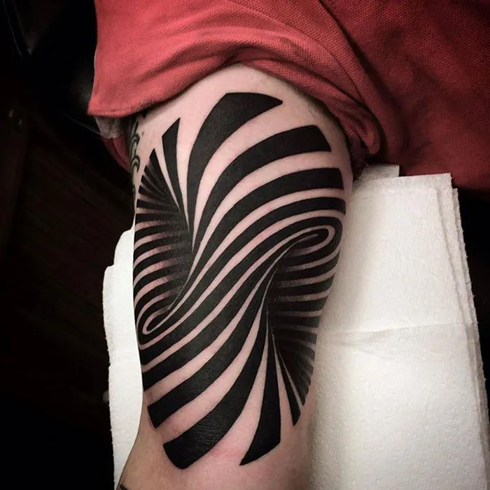Optical Illusion Tattoo