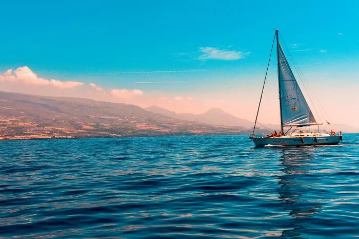 People Sailing To The Shore