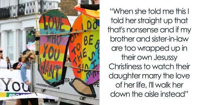 Man Offers To Walk His Lesbian Niece Down The Aisle At Her Wedding Instead Of Her Homophobe Father, Gets Called A Jerk