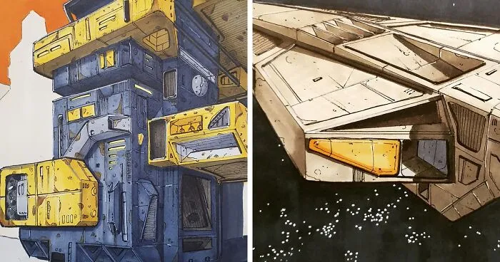 I Am Passionate About Retro-Futurism, Here Are My 30 Sketches Of The Nostalgic Future